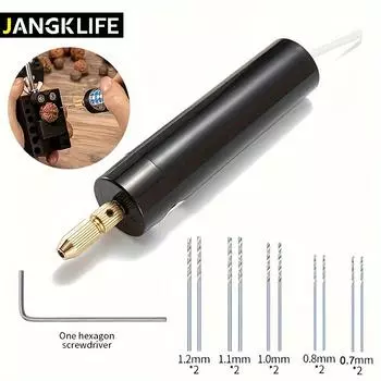 Портативная мини-дрель — ручная, с питанием от USB, подходит для изготовления ювелирных изделий и поделок своими руками, с принадлежностями