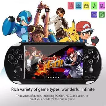 Портативная ретро-игровая консоль PLAYZH X9 с большим экраном GBA 5,1 дюйма