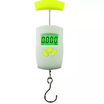 Портативные цифровые весы 50 кг/10 г, мини-весы с крючком для рыбы, для дорожного багажа, чемодана, кухни, ЖК-дисплей для взвешивания багажа 50kg-10g