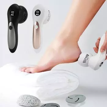 Портативный электрический шлифовальный станок для ног с ЖК-дисплеем, USB-зарядка, моющийся для всего тела, педикюр, удаление мозолей