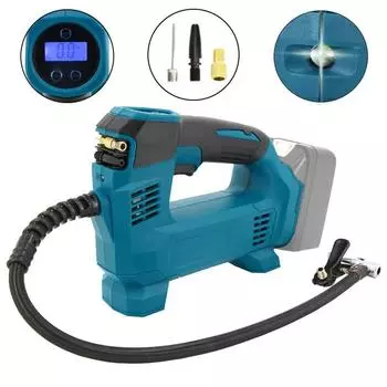 Портативный электрический воздушный насос для Makita 18 В литиевый аккумулятор беспроводной воздушный насос со светодиодной подсветкой для накачивания шин/накачивания мячей