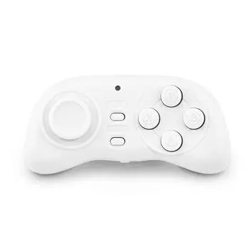 Портативный беспроводной игровой контроллер Bluetooth Мини-геймпад Джойстик Ручка Пульт дистанционного управления спуском затвора Белый белый