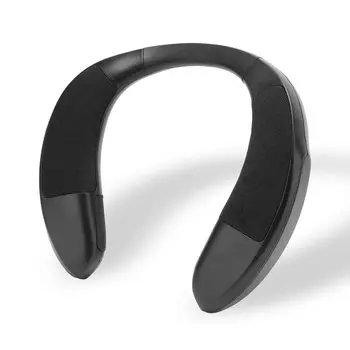 Портативный Bluetooth-гарнитура с шейным ободом, Bluetooth-гарнитура для ношения на шее, карта Micro SD, стереозвук HIFI, 12 часов непрерывной работы на открытом воздухе, приватная музыка для пешего туризма