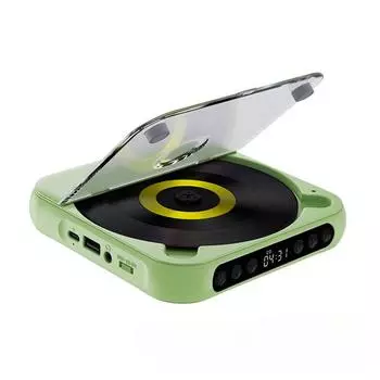 Портативный CD-плеер с Bluetooth и функцией повтора, легкий мини-CD-плеер со встроенным динамиком для изучения английского языка и домашнего использования