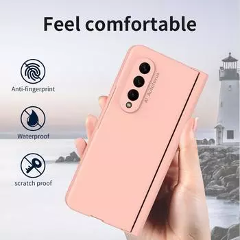 Портативный чехол S Pen Design для Samsung Galaxy Z Fold 3 Fold3 Fold4 5g Fold 4 2 Fold2 Zfold3, пленочный чехол из закаленного стекла for Samsung Z Fold 3 фиолетовый