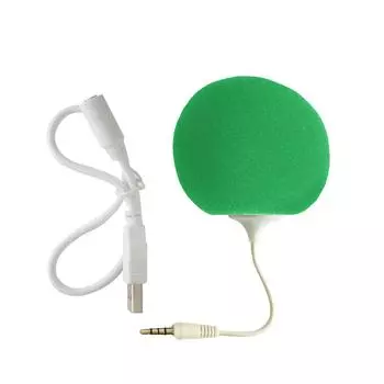 Портативный динамик Мини USB динамик с разъемом 3,5 мм Sponge Ball Динамик Легкий используется для мобильного телефона ПК ноутбука MP3 оранжевый
