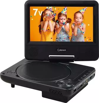 Портативный DVD CPRM 7 power car bag CD ripping resume remote control USB black [Yamazen] player, совместимый, дюймовый, 3-канальный источник питания, AC/DC/сухая батарея, чёрный