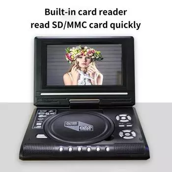 Портативный DVD-плеер, легкий и легкий AV-вход и выход без ограничений по регионам US Plug