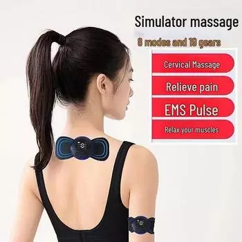 Портативный EMS Smart массажер для шеи и шейного отдела с импульсной терапией Single patch