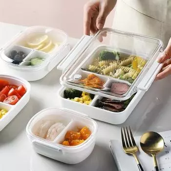 Портативный герметичный многоцелевой ланч-бокс Bento Box & Lunch Box & Kids Lunch Box со съемной крышкой и сумкой для хранения еды и разогрева в микроволновой печи