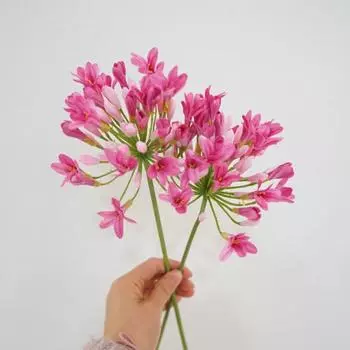 Портативный искусственный цветок, изысканный красивый европейский стиль, высококачественный искусственный агапантус фиолетовый
