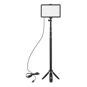 Портативный комплект видеоподсветки Andoer RGB с 1 * светодиодной видеоподсветкой, 7 цветов, освещение 3200K-5600K 10 чёрный