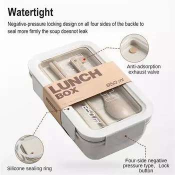 Портативный ланч-бокс Bento Box Lunch Box Студенческий ланч-бокс Explosion Workers Пластиковый отсек для ланча в микроволновой печи Fat Lose Lunc 2&850ML&1