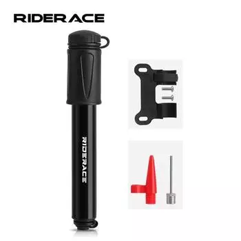 Портативный мини-насос для велосипеда Schrader Presta Valve MTB для накачивания шин шоссейного велосипеда Ручной насос для накачивания мячей с иглой и шлангом Аксессуары для велосипедистов чёрный
