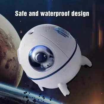 Портативный мини-увлажнитель воздуха Astronaut Space Small Cool Mist Humidifiers 220 мл USB Настольный увлажнитель с автоматическим отключением и ночником