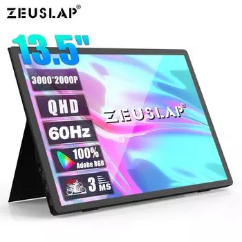 Портативный монитор ZEUSLAP Z13K 13.5 inch чёрный