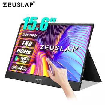 Портативный монитор ZEUSLAP Z15ST 15.6 inch чёрный