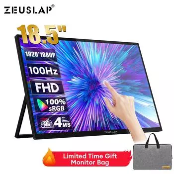 Портативный монитор ZEUSLAP Z18T 18.5INCH чёрный