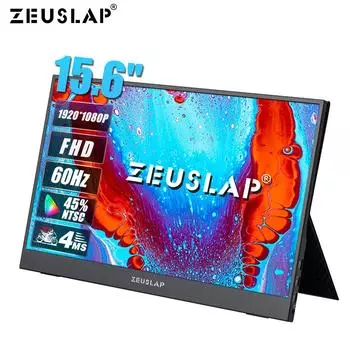 Портативный монитор ZEUSLAP ZP156 15.6 inch чёрный