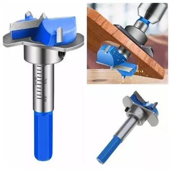 Positioning Forstner Bit Drilling Furniture Hinge Jig Durable Hinge Hole Opener Door Hinge синий