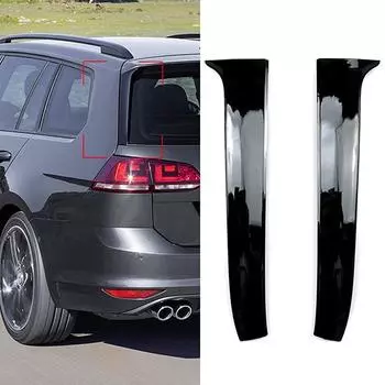 POSSBAY 1 пара глянцевых черных спойлеров на заднее окно, боковое крыло для VW Golf 7 Variant Wagon 2013-2017