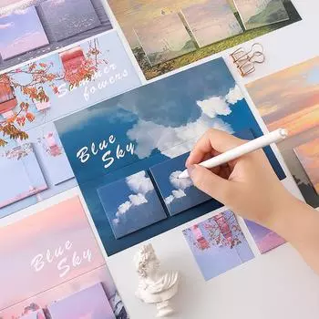 Post-it Note N Times Stick Student Pocket Diy Декоративные материалы Бумага для заметок Charming purple lake/10p