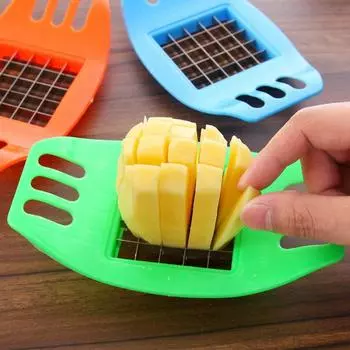 Potato Cutter Stainless Steel French Fries Cutter Potatoes Cutter Chopper Chips Making Tool Home Kitchen Gadgets Accessories