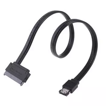 Power Esata Usb 2.0 5V 12V Combo к 2,5-дюймовому 3,5-дюймовому 22-контактному кабелю адаптера Sata Hdd
