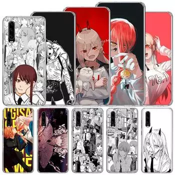 Power Makima Chainsaw Man Soft Case For Huawei P30 Lite P40 P20 P10 P50 Pro Phone Cover Mate 20 30 40 10 P30Lite Shell Funda Coq Huawei P30