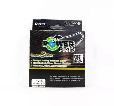 Power Pro Super 8 Slick Spectra Line, 10 фунтов на 150 ярдов, коричневый (0374) коричневый