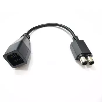 Power Supply Converter Cable Black for Xbox 360 to Xbox 360 SLIM 9.84