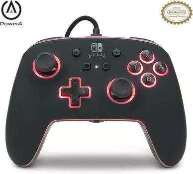 PowerA Spectra Enhanced Wired Controller для Nintendo Switch Black Годовая лицензия Оригинальные обои для ПК и смартфона Доставка - [2 Гарантия] [Nintendo