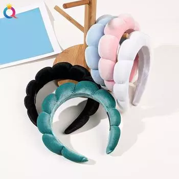 Повязка на голову Fluffy Sponge High Cranial Top Spa Headband Headpiece