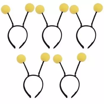 Повязка на голову Livingda Antena Bell, желтая, 5 шт.