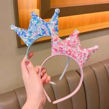 Повязка на голову с милой короной, детские головные уборы, горячая распродажа, инструмент для укладки волос, повседневная жизнь
