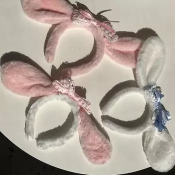 Повязка на голову Sanrio Cinnamoroll, розово-белая