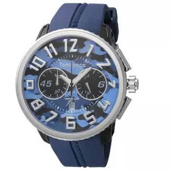 Повседневные часы Gulliver Round Camo Blue [Tendence] TY046023-BU мужские [Товар] синий