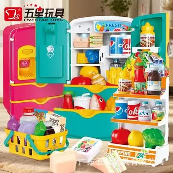 Пятизвездочная игрушка, детский развивающий игровой домик, симулятор звука и света, кухонный холодильник, 3-летний мальчик и девочка, подарок на день рождения, костюм зелёный