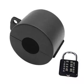 Practical Childproof Door Knobs Lockout Device Matts Black Prevents Access Convenient to Keyholes Padlocks Not Included