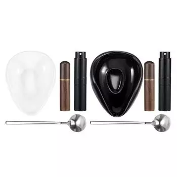 Practical Coffee Dispensers Atomizing Bottle Coffee Container Weighing Tray Metal Coffee Spoon Suitable for Precise Brewing белый
