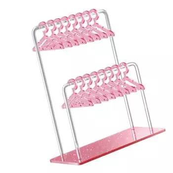 Practical Earrings Display Stand Unique Jewelry Organizer Necklace Holder for Storaging Necklaces Bracelets Earrings розовый