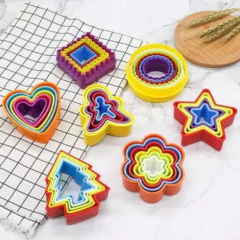 Practical Plastic Clay Mold DIY Flower Tree Star Professional Earring Cutting Mold Polymer Clay Pottery Pottery Making Tools