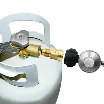 Practical Propanes Grills Adapter Quick Connecting Fitting Brass Propanes Grills Fitting Suitable for Outdoor Cooking