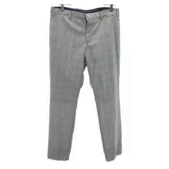 PRADA Made in Hungary Glen check Slacks pants 48R gray Men s Used