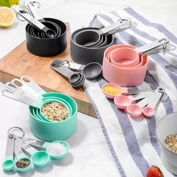 Практичная мерная ложка для выпечки, точное измерение, нержавеющая мера жидкостей Small чёрный