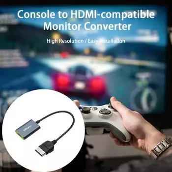 Практичный HDMI-совместимый адаптер, легкий видеоконвертер Plug and Play