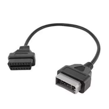 Практичный кабельный адаптер OBD2 Plug and Play Безопасная диагностика неисправностей чёрный