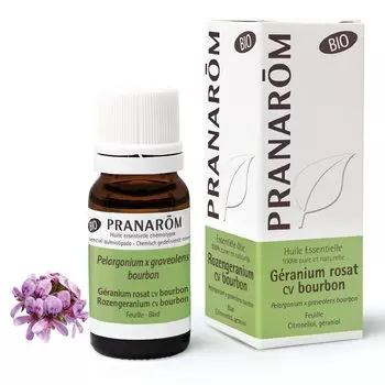 PRANAROM Geranium rosat тип бурбон BIO 10 мл хемотип эфирное (Масло ПРАНАРОМ) [продукт]