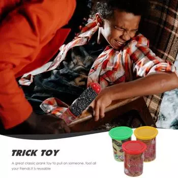 Prank Trick Prank Candy Jokes Surprise Gag Toy Trick Gag Toy Jump Spring Snake Toy Kids Gift жёлтый