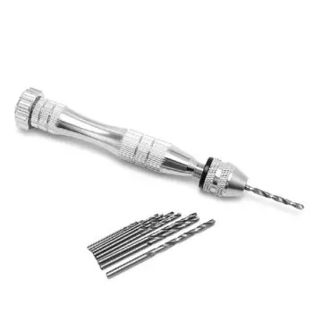 Precise Hand-twisted Drill Corrosion Resistance Clamp Range 0.5mm-3.0mm Manual Twist Drill Bit Non-slip Alloy Steel